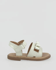 Sandalias Moño Brillos Crema Niñas