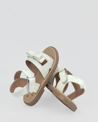 Sandalias Moño Brillos Crema Detalles