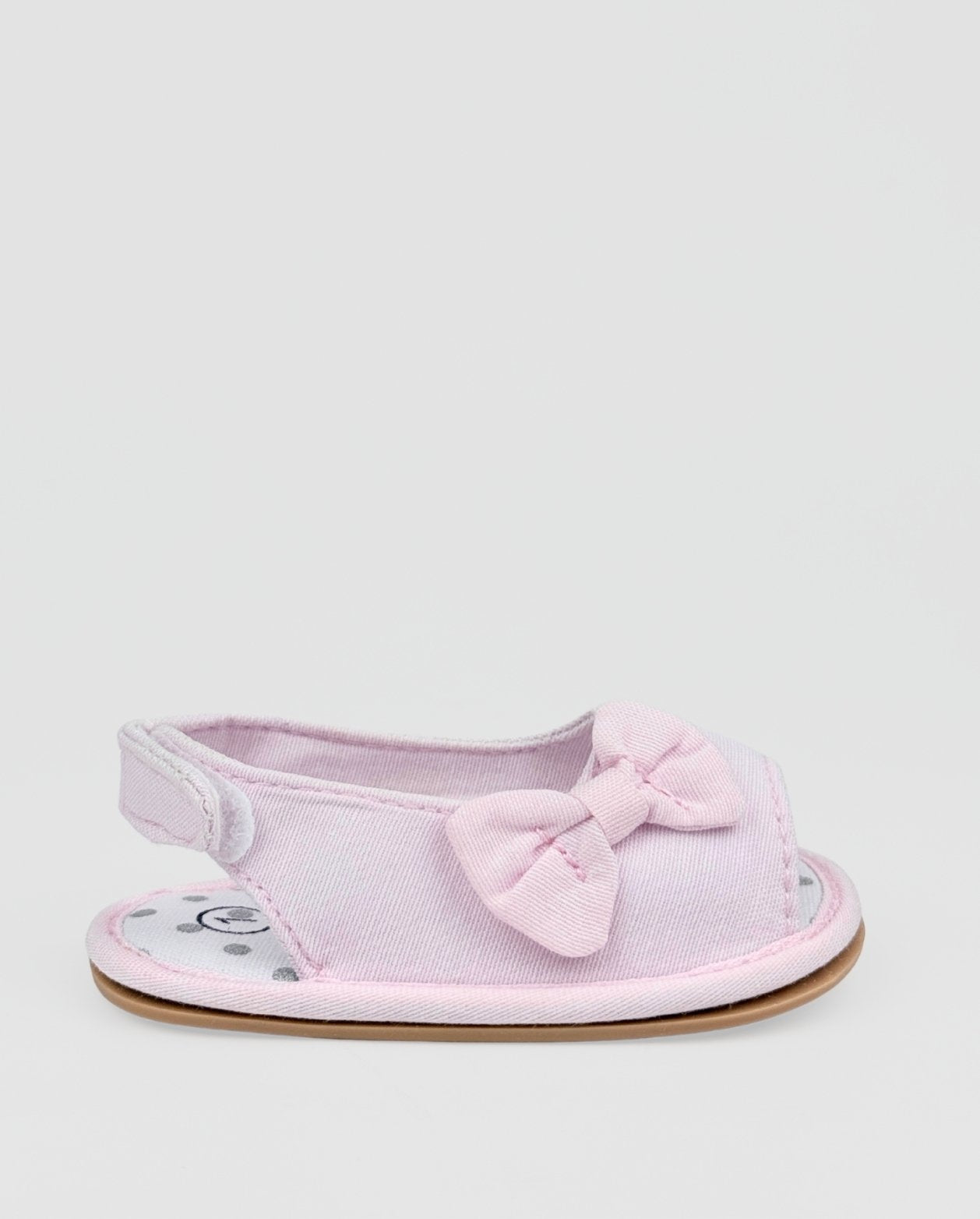 Sandalias Para Bebe Moño Rosa Pink