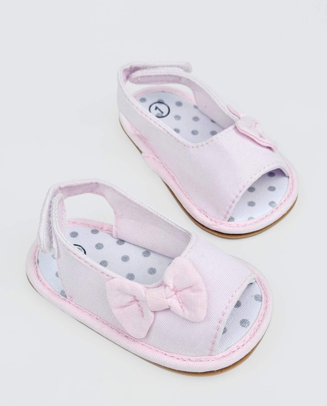 Sandalias Para Bebe Moño Rosa Niñas