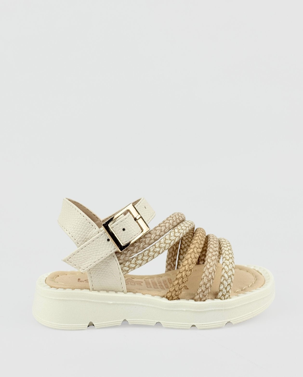 Sandalias Para Niña Con Lazos En Tono Tierra Niñas