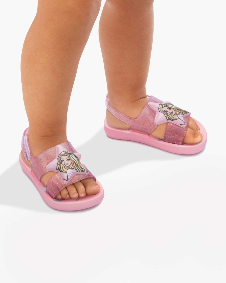 Sandalias Barbie Popstar Glitter Rosa niña