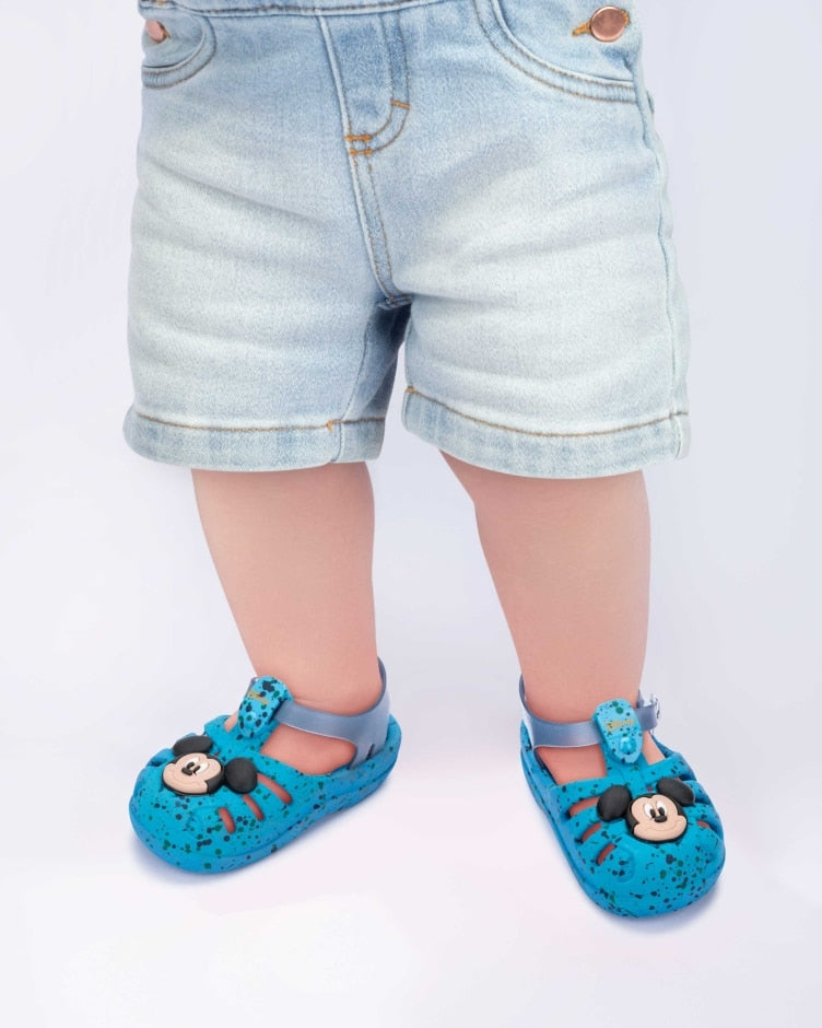 Sandalias Disney Magic Aranha Mickey Azul bebe