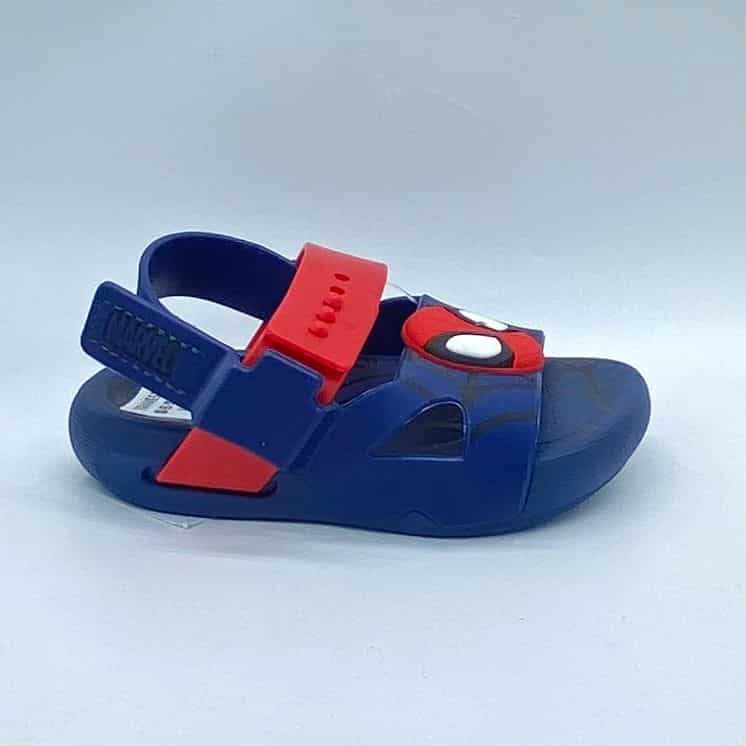 Sandalias Disney Spider Man Azul detalle