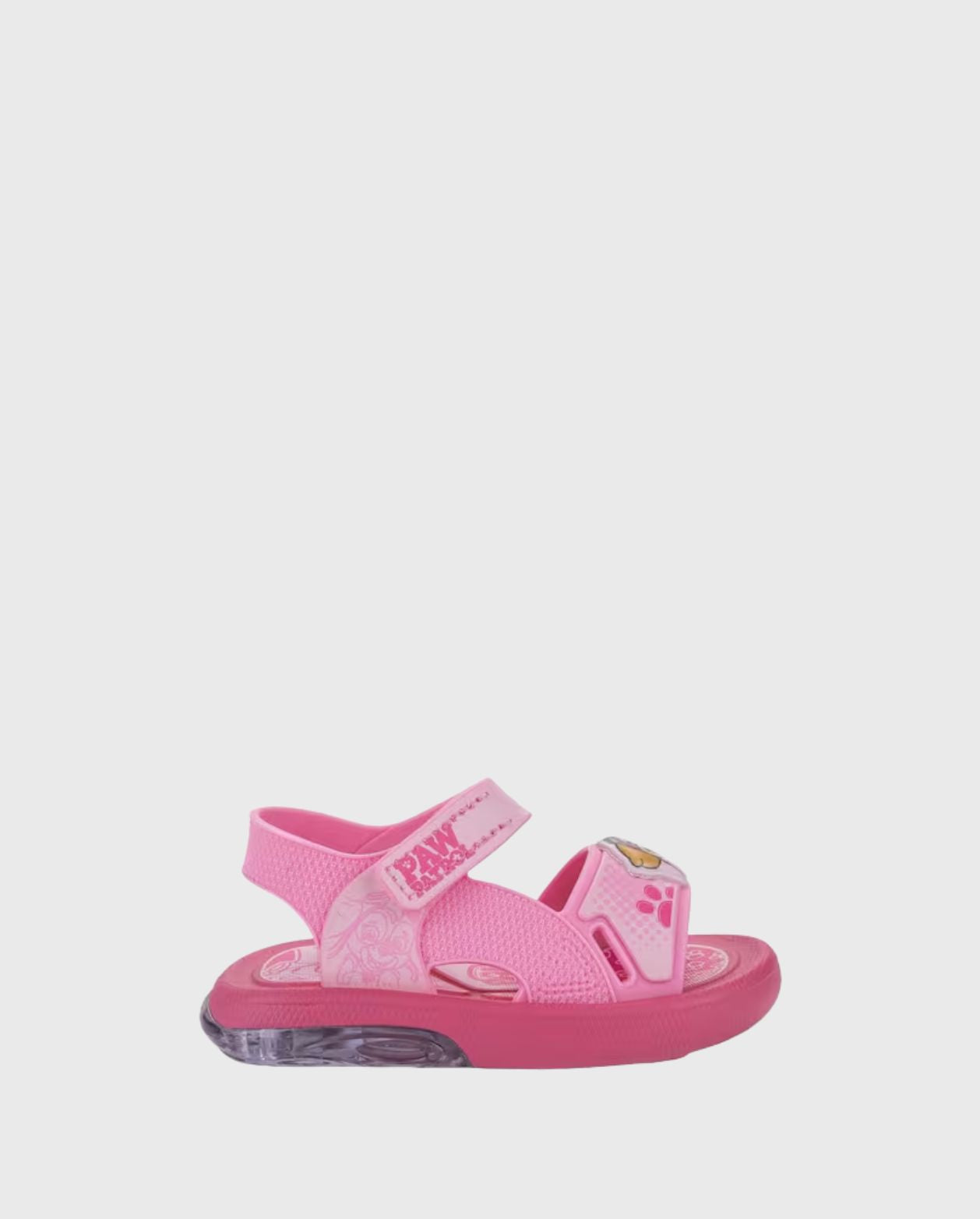 Sandalias Led Patrulla Canina Velcro Rosa Niña