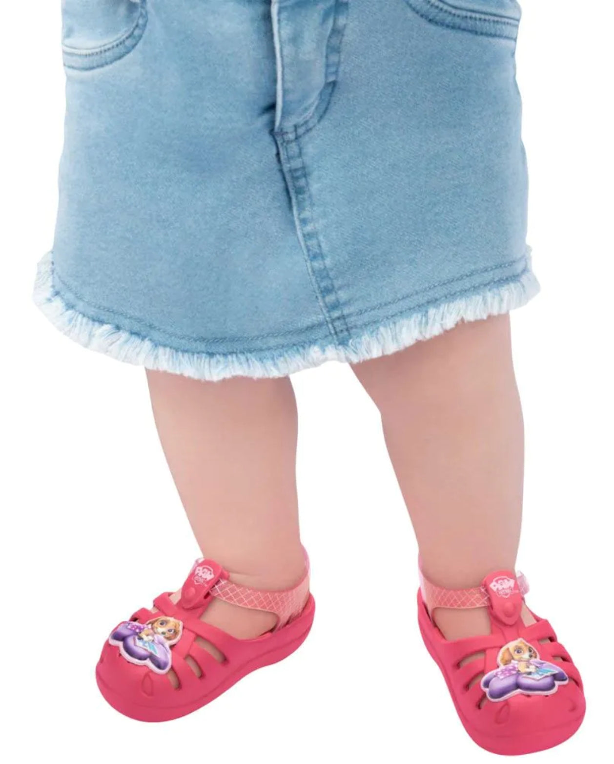 Sandalias Patrulla Canina Velcro Fucsia Modelo