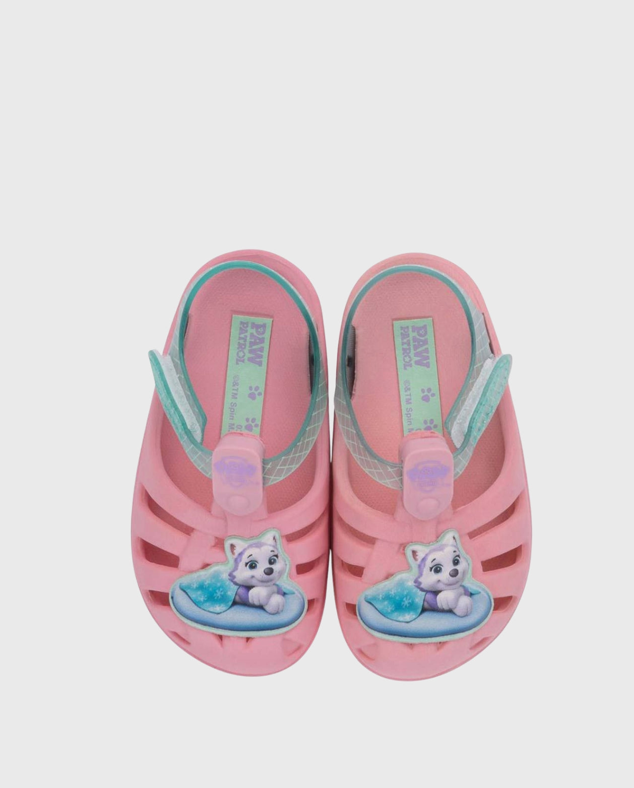 Sandalias Patrulla Canina Velcro Rosa Menta Estilo