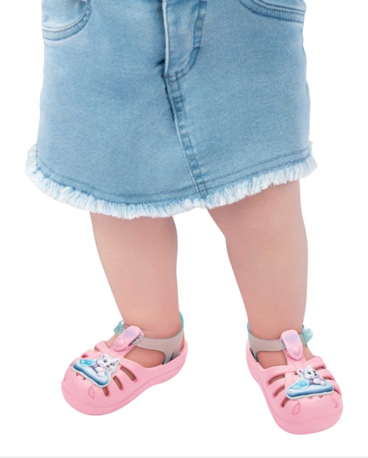 Sandalias Patrulla Canina Velcro Rosa Menta Modelo