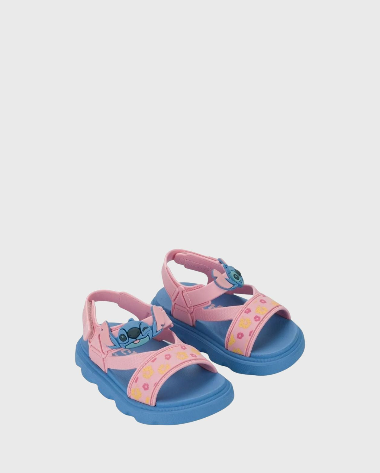 Sandalias Velcro Stitch Azul Rosa Niña