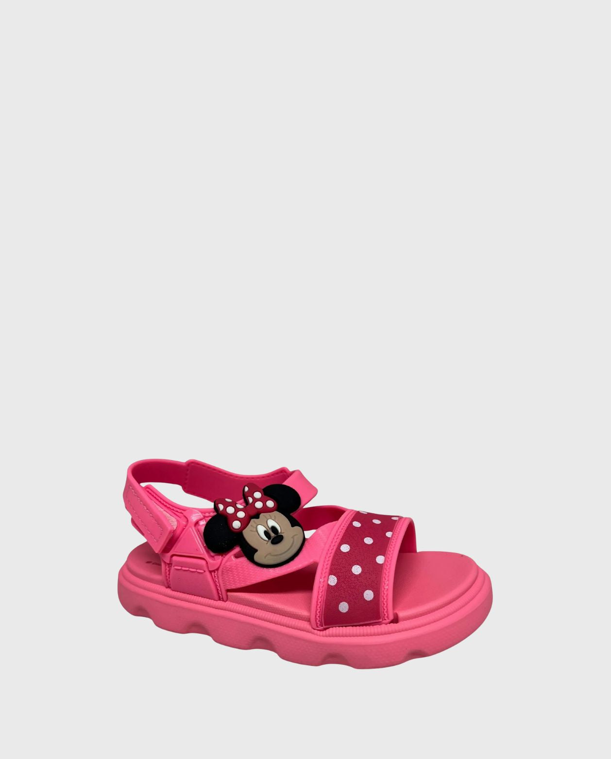 Sandalias Velcro Minnie Rosa