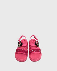 Sandalias Velcro Minnie Rosa Niña