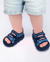 Sandalias Velcro Superman Azul Modelo