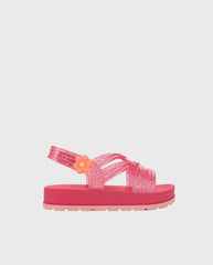 Sandalias Zaxynina Pretty Lazos Fucsia Modelo