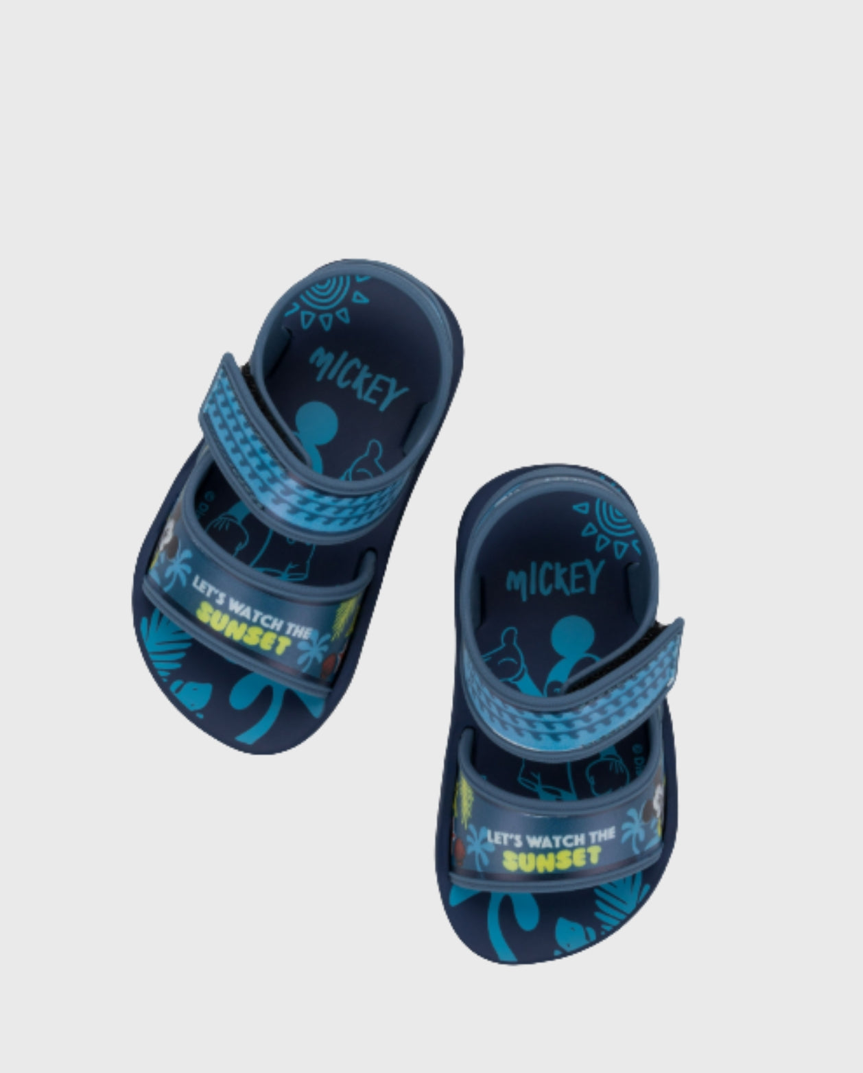 Sandalias Dinsey Diversao Mickey Mouse Azul Estilo