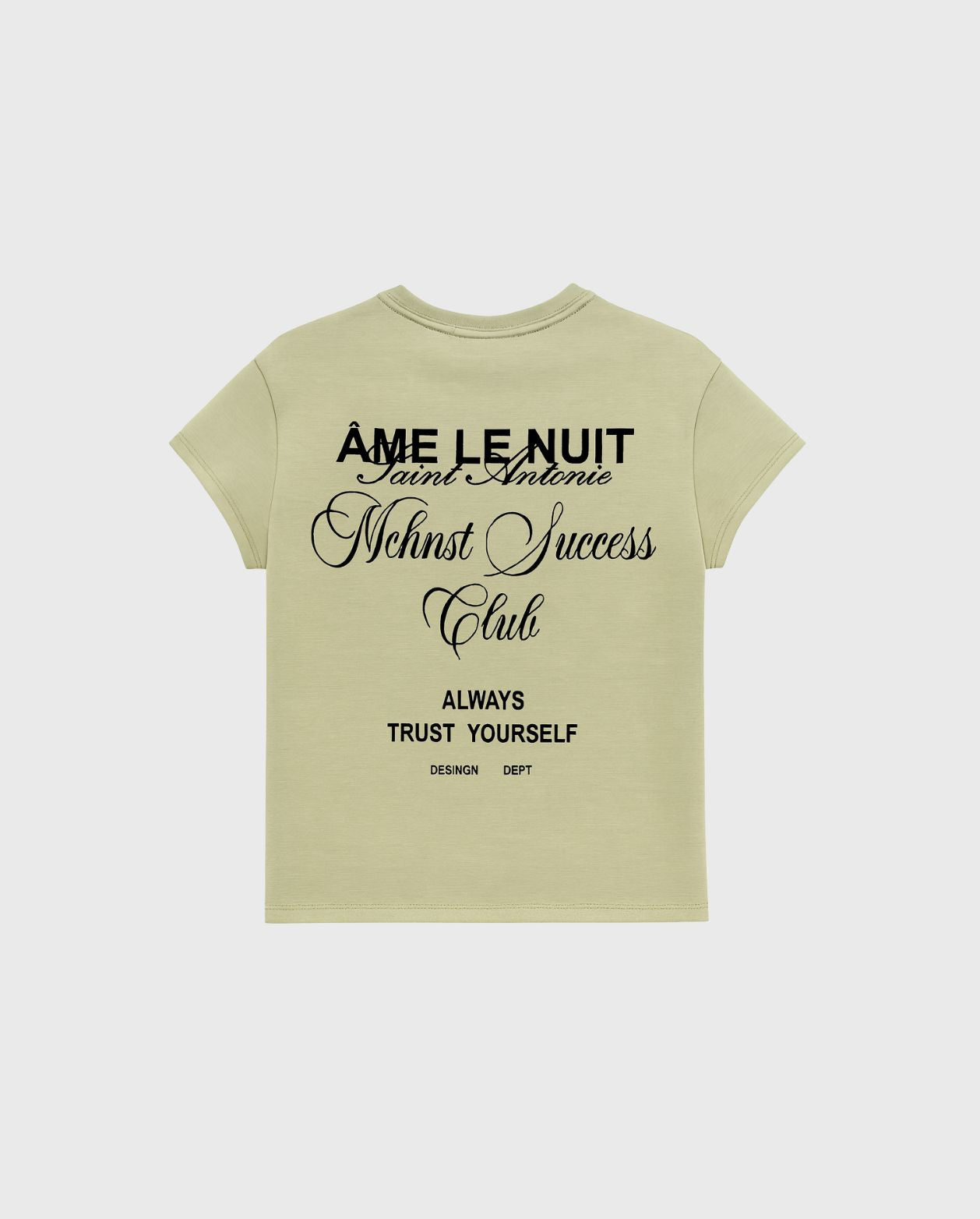 Conjunto Camiseta Verde Cargo Negro Estampado