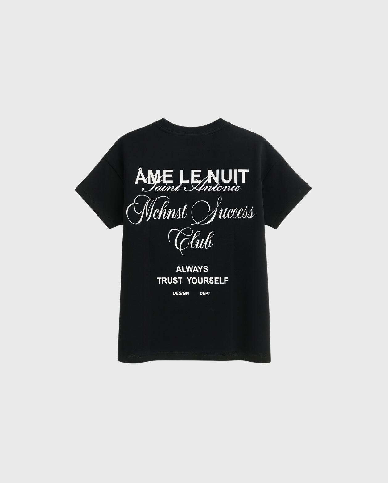 Conjunto Camiseta Negra Cargo Café Estampado