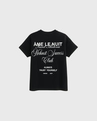 Conjunto Camiseta Negra Cargo Café Estampado