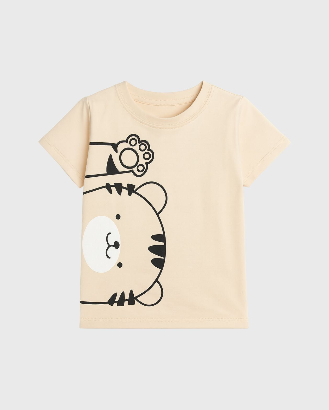 Camiseta Estampado Tigre Beige