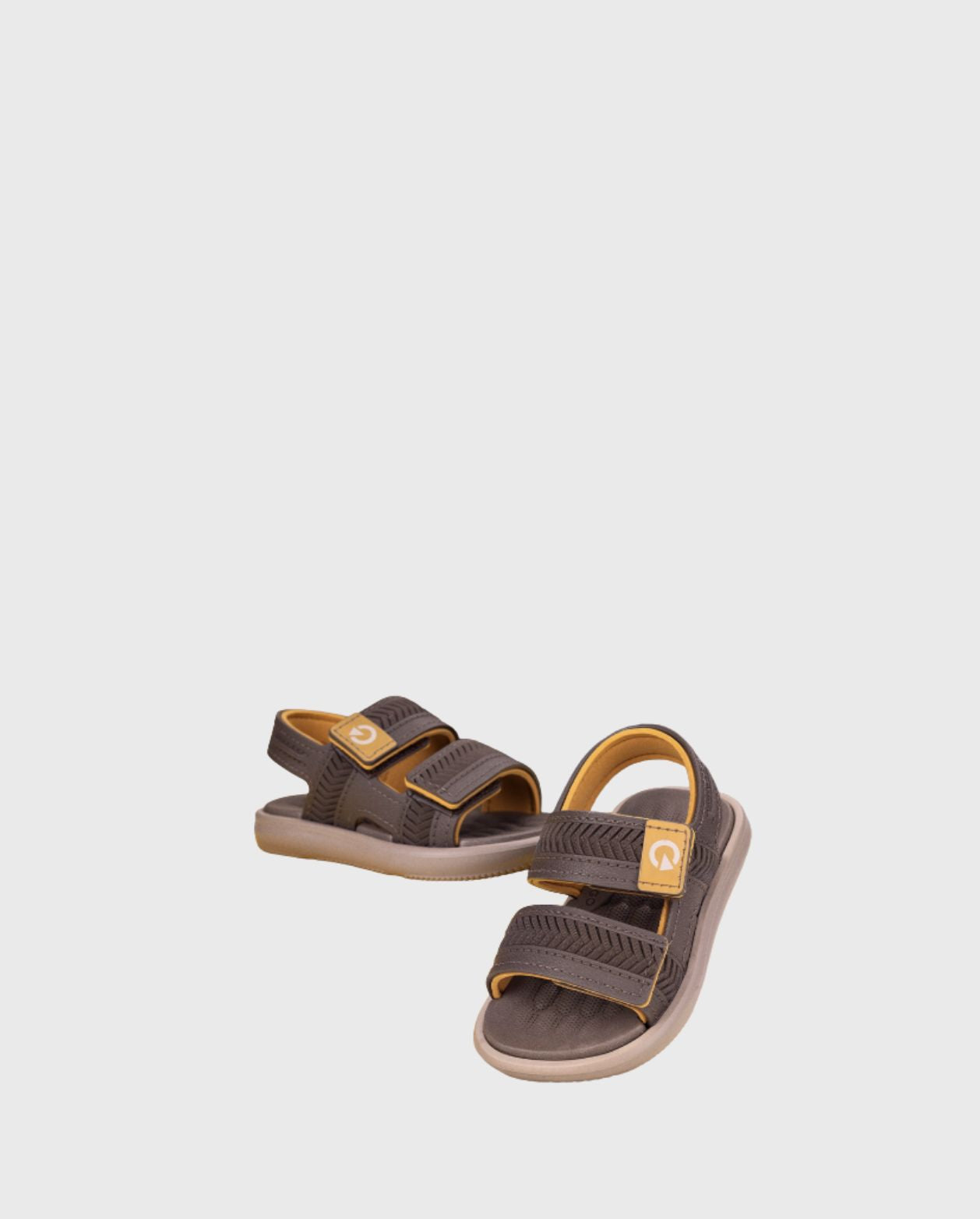 Sandalias Malta Velcro Beige Marrón Niño