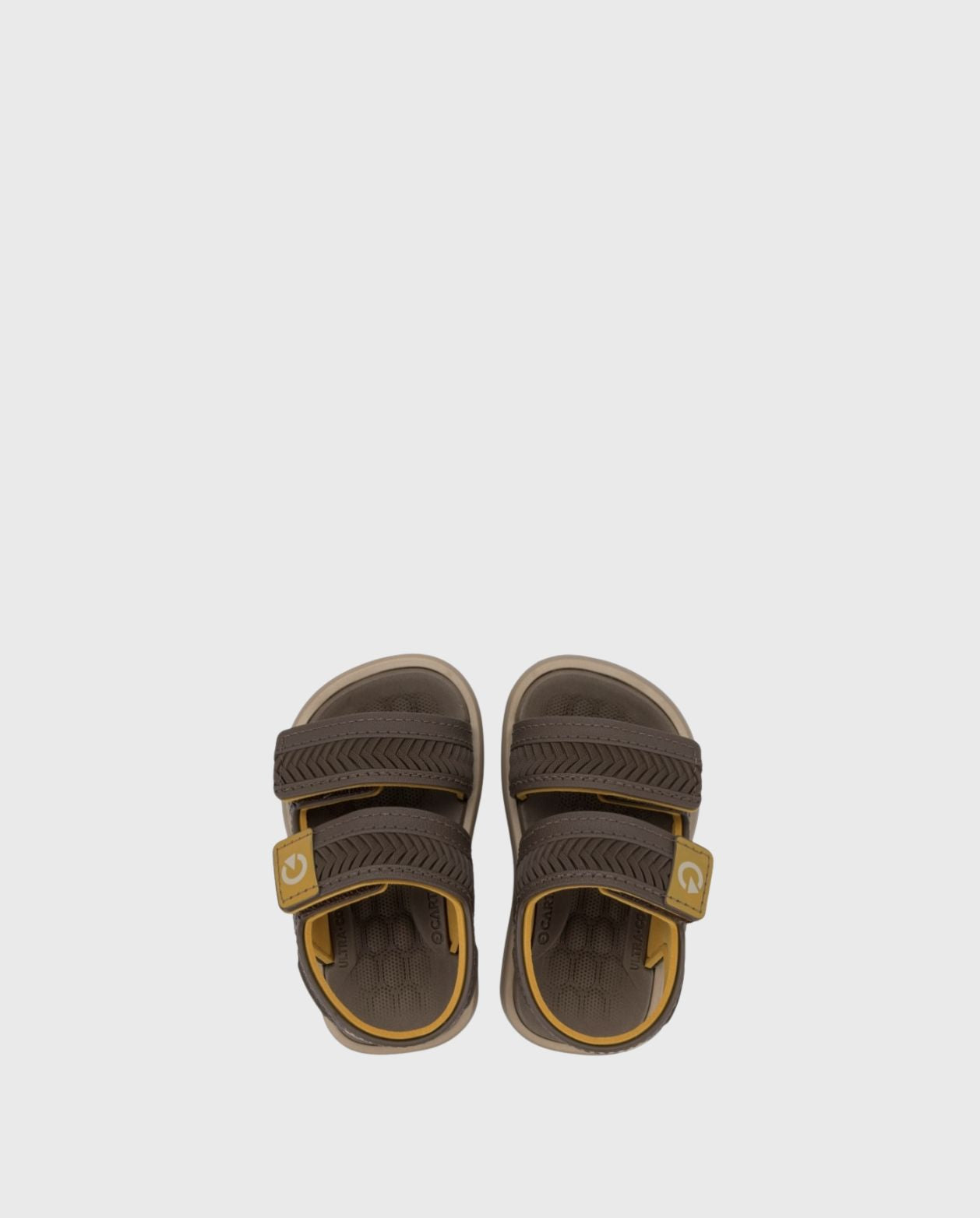 Sandalias Malta Velcro Beige Marrón Diseño