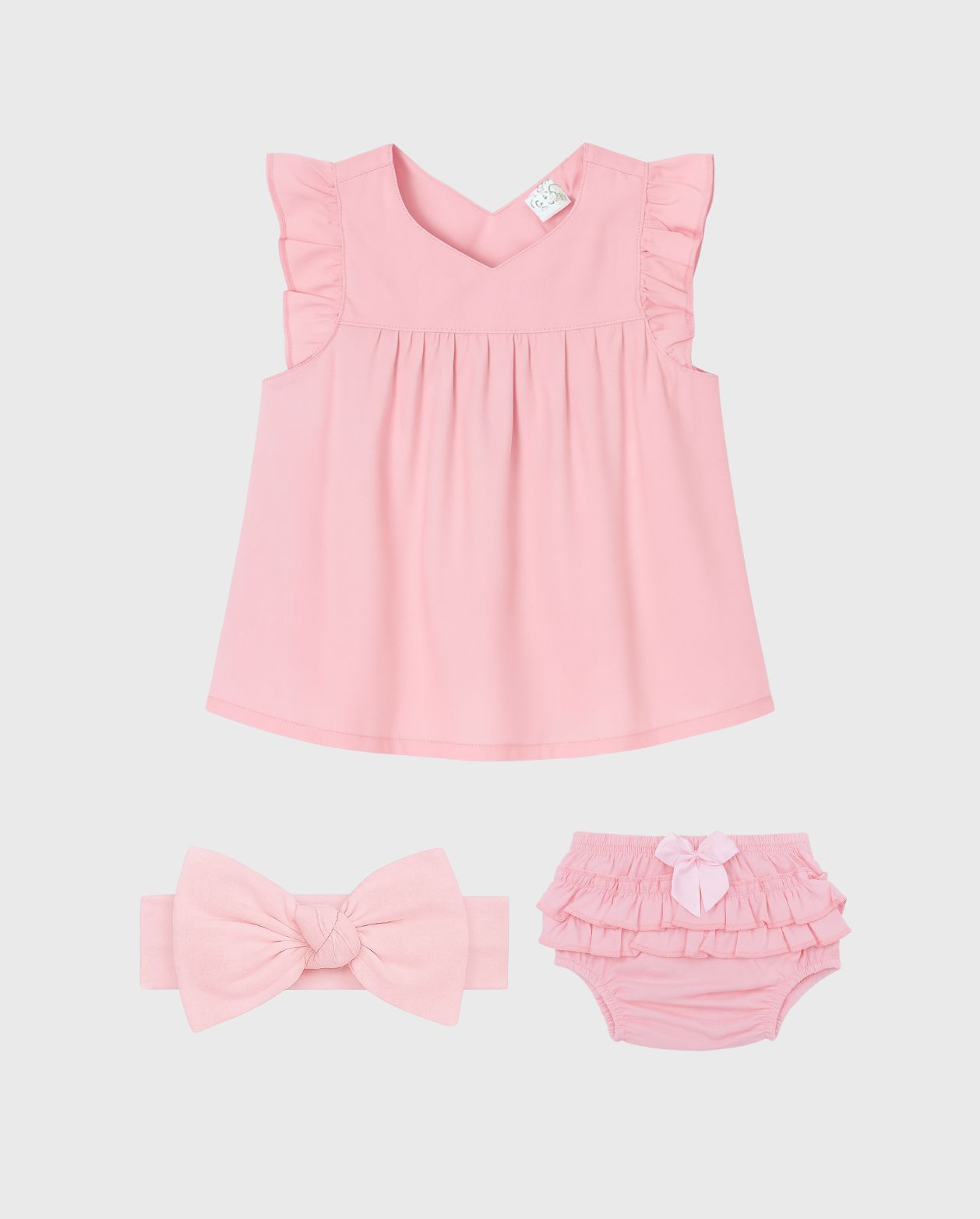 Vestido Volantes Con Balaca Surtido Niña