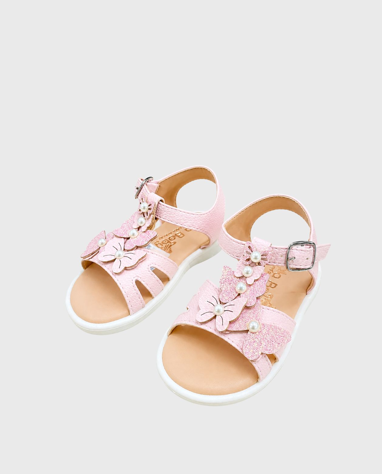 Sandalias Mariposas Perlas Londy Rosa