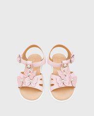 Sandalias Mariposas Perlas Londy Rosa diseño