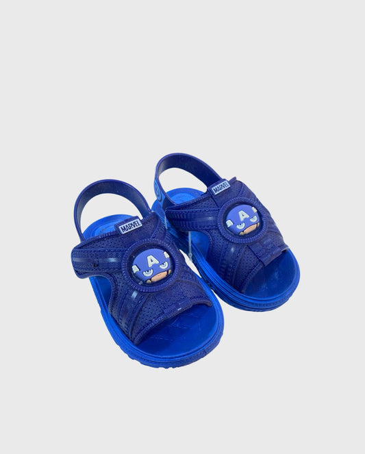 Sandalias Marvel Happy Capitan America Azul