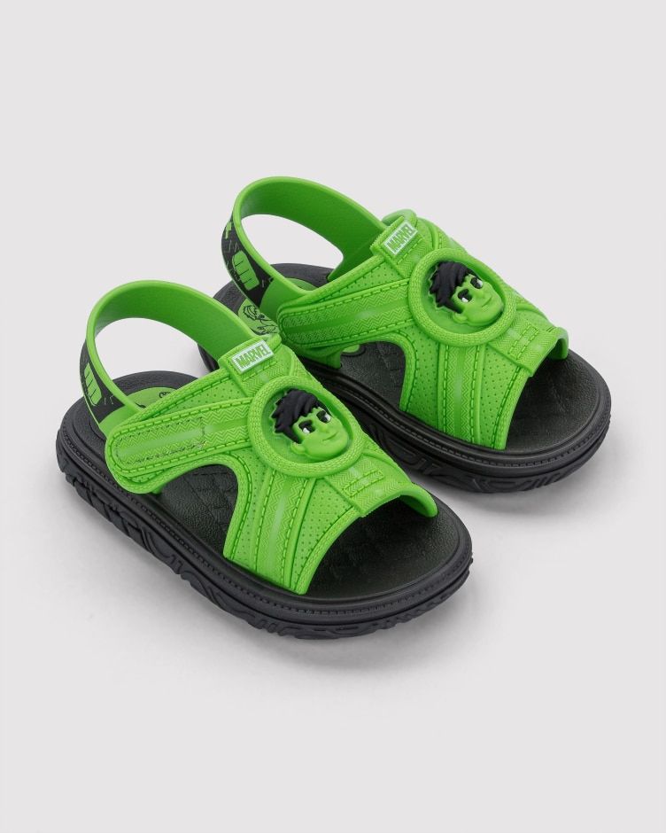 Sandalias Marvel Hulk Verde