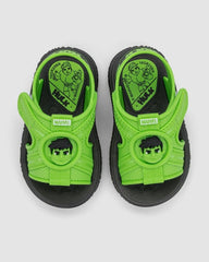 Sandalias Marvel Hulk Verde detalle