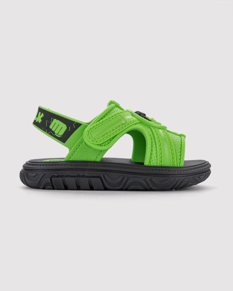 Sandalias Marvel Hulk Verde perfil