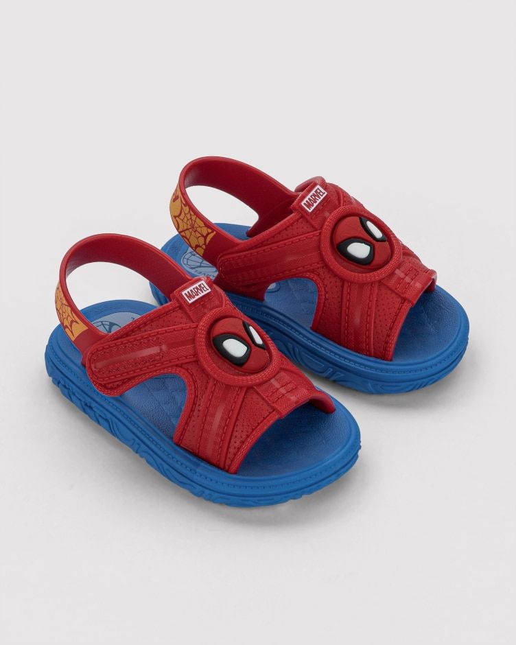 Sandalias Marvel Spider Man Azul Rojo