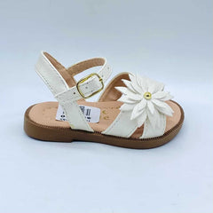 Sandalias Para Niña Flor Blanco detalle