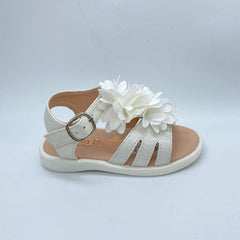 Sandalias Para Niña Flores Blanco detalle