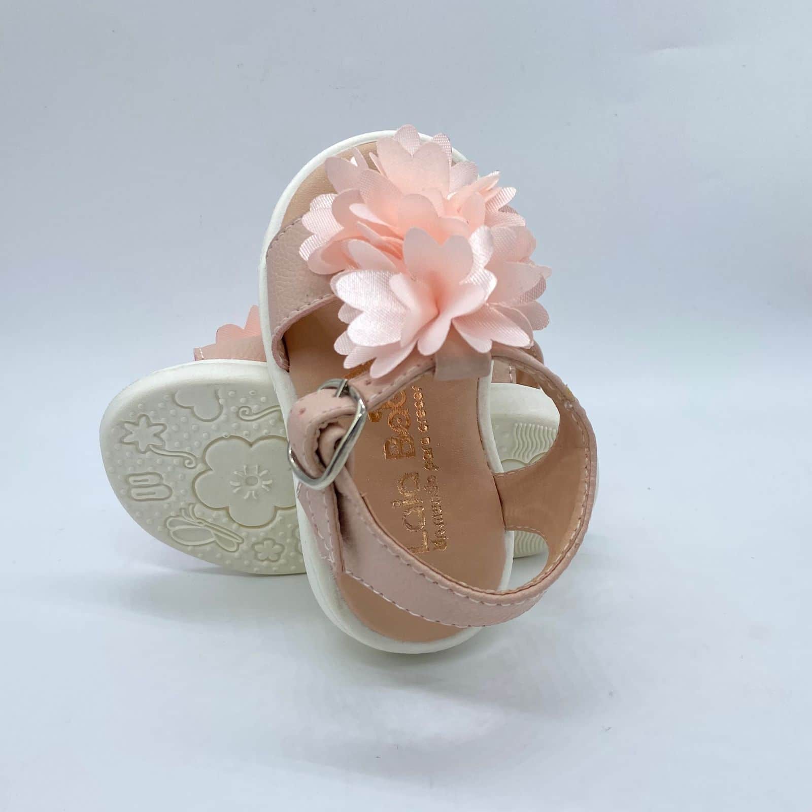 Sandalias Para Niña Flores Rosa suela