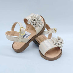 Sandalias Para Niña Tornasol Pompom Plateado diseño