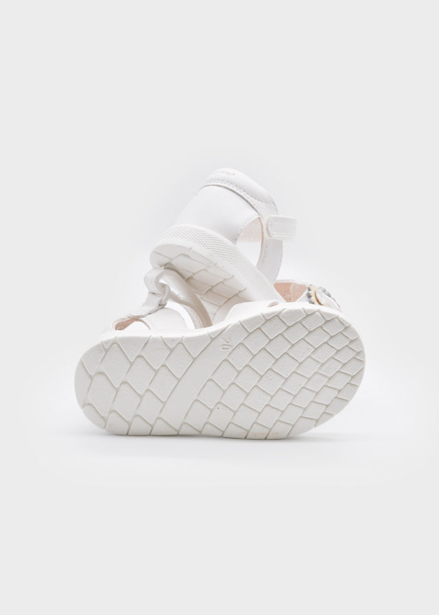 Sandalias Velcro Flores Blanco Mayoral SUELA