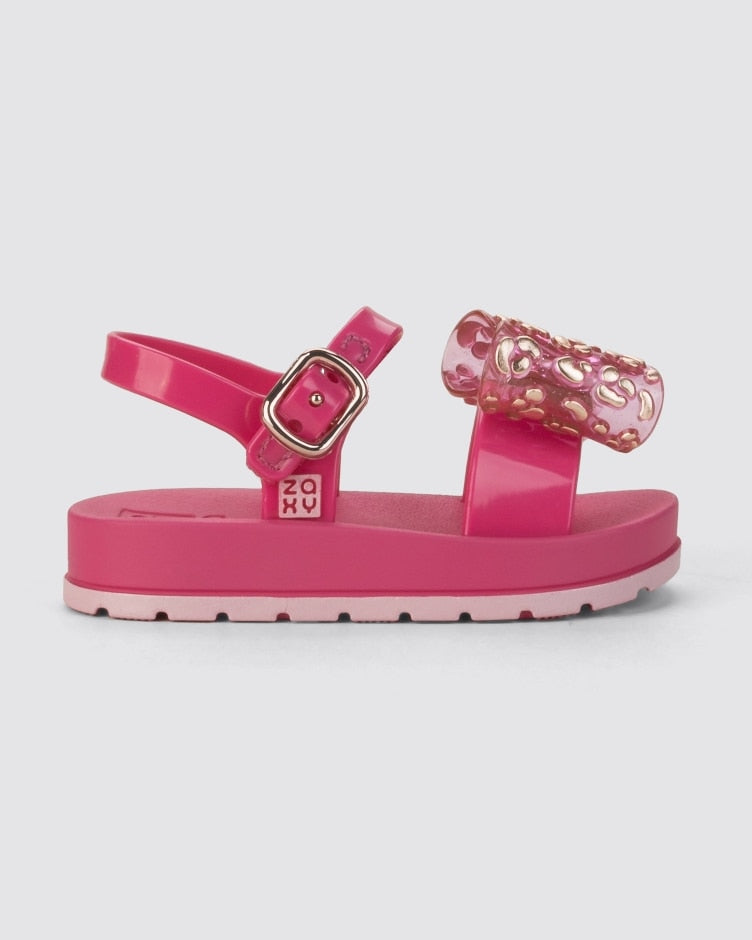 Sandalias Zaxy Moño Fuscia detalle