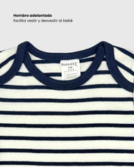 Set 3 Bodys Estampado Tiburón Azul Niños