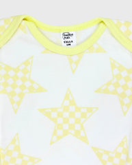 Set 3 Bodys Rayas Sol Verde Amarillo 