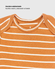 Set 5 Bodys Estampado Dinosaurios Beige Detalles