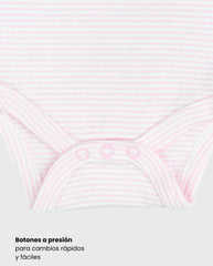 Set 5 Bodys Estampado Puntos Jirafa Menta Niños