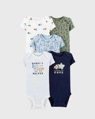 Set 5 Bodys Estampado Monstruos