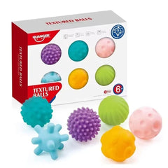 Set De 6 Pelotas De Estimulación Sensorial