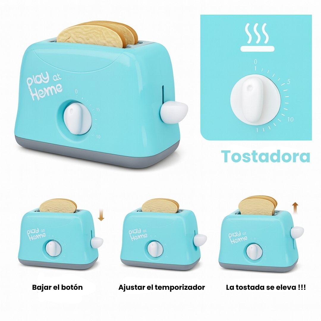 Set Juguetes Para Cocina Tostadora