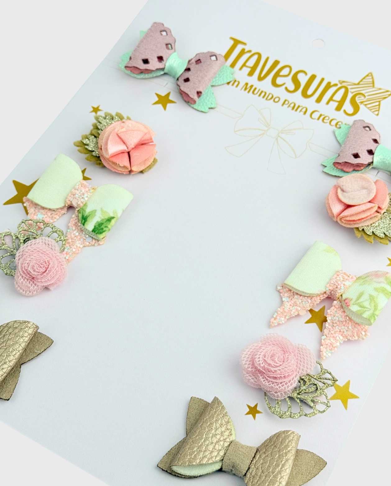 Set Pinzas Pequeñas Brillantes Colores