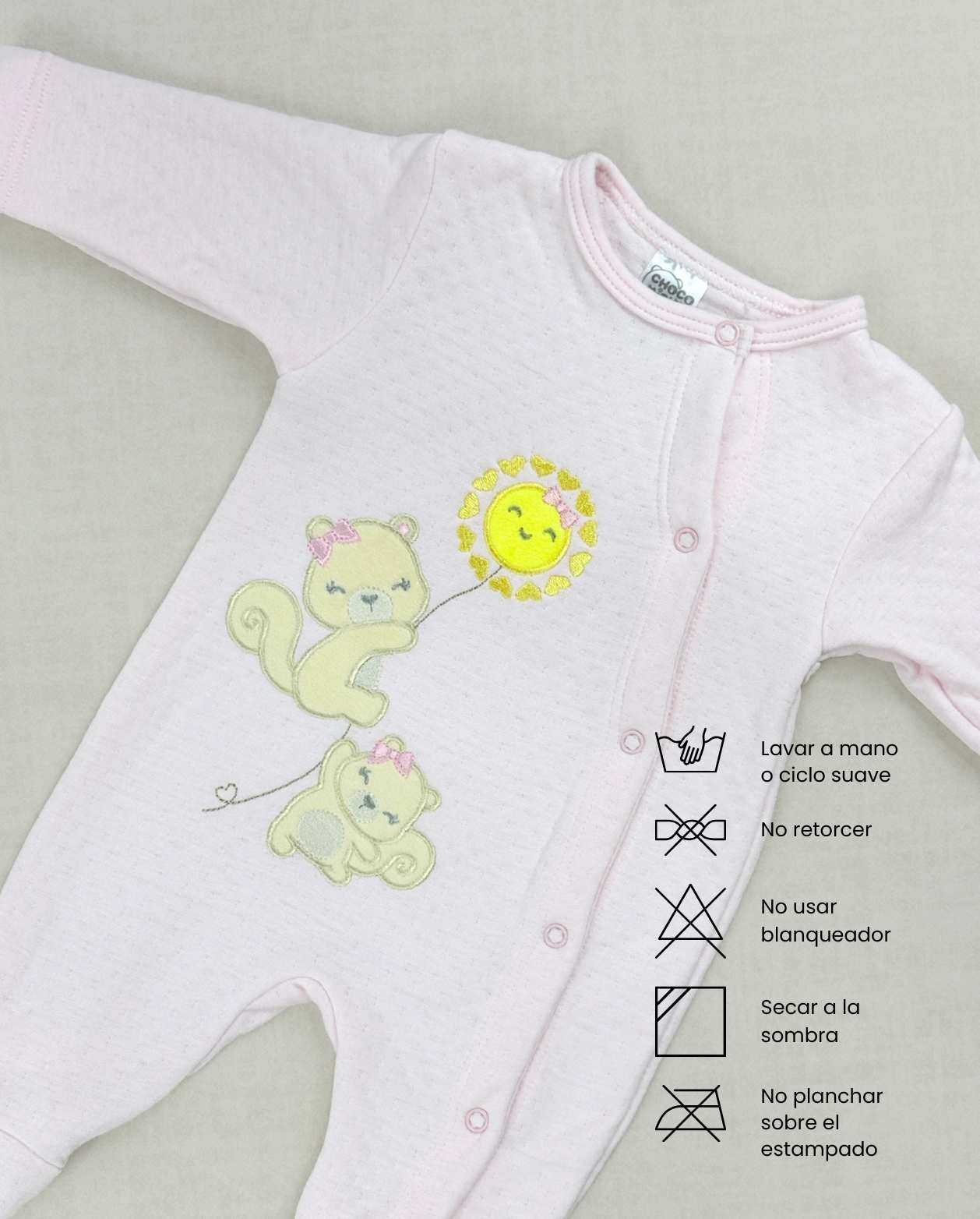 Set Primer Dia Ardilla Sol Rosa Detalles