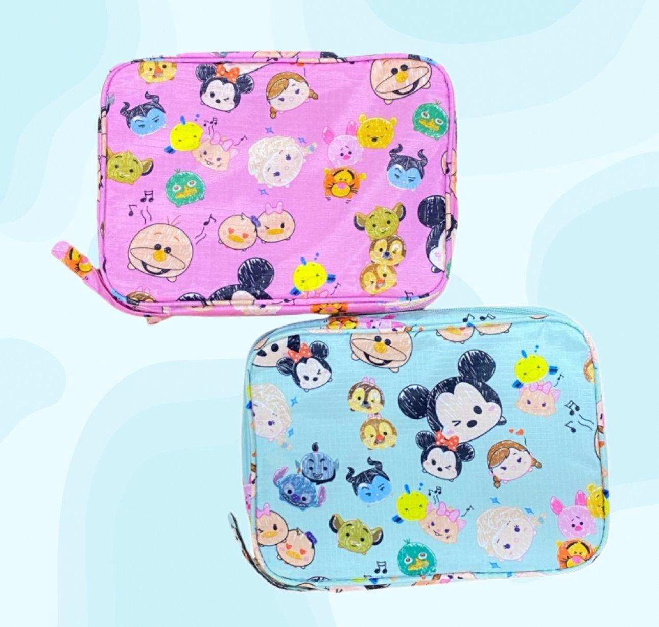 Set 10 Piezas De Cuidado Estuche Estampado Tsum Tsum Disney Diseños