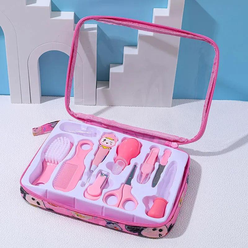 Set 10 Piezas De Cuidado Estuche Estampado Tsum Tsum Disney Rosa