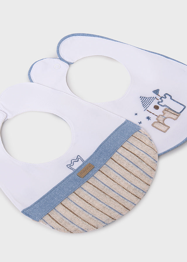 Set 2 Baberos Castillo Mayoral detalle